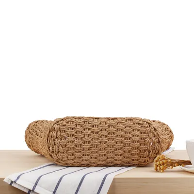 Hand-held New Hollow Woven Holiday Outing Straw Bag