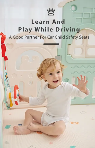 Baby Kids Eletric Simulation Steering Wheel Toy Driving Interactive Musical Educational Toy