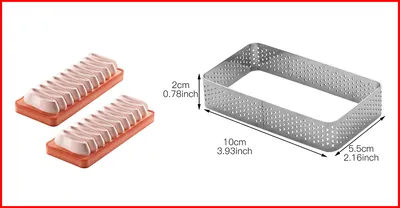 Wave Tower Cake Mousse Mould Square Mousta Ring
