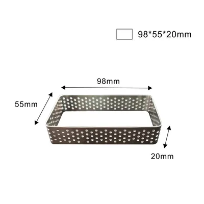 Wave Tower Cake Mousse Mould Square Mousta Ring