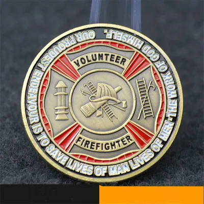 Metal Medallion Antique Craft Commemorative Coin Color Paint
