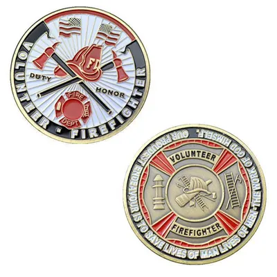 Metal Medallion Antique Craft Commemorative Coin Color Paint