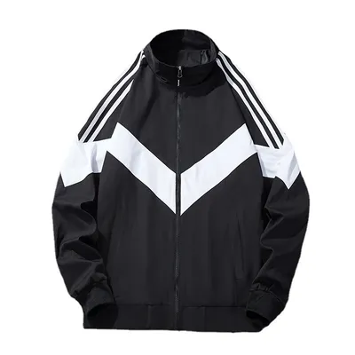 Colorblock Tooling Jacket Men's Casual Loose Jacket