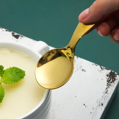 Creative Ice Cream Spoon With Stainless Steel Tableware