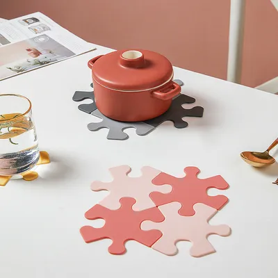 Creative Home Kitchen Table Anti-Scald Insulation Pad Ins Anti-Skid Anti-Stick Tea Table Coaster Dish Plate Durable Pad