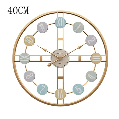 Creative And Simple Craft Wrought Iron Clock