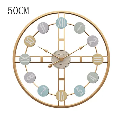 Creative And Simple Craft Wrought Iron Clock