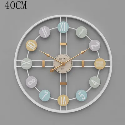 Creative And Simple Craft Wrought Iron Clock