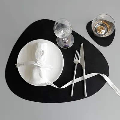European-style Thermal Insulation Placemats Cobblestone Type Oil-proof Placemats Irregular Waterproof And Oil-proof Placemats