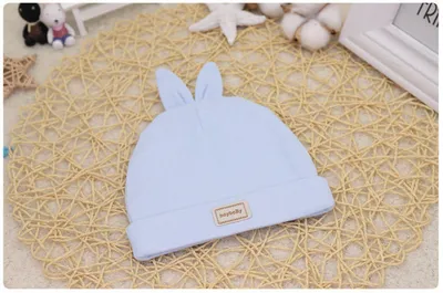 Cute Kids Hat Cap with Bibs Candy Solid Colors Boys Girls Baby Beanies Hats Cotton Born Baby Hat