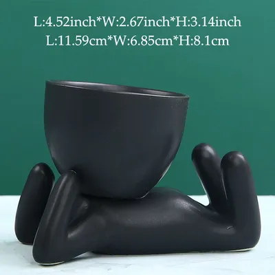 Home Ceramics Little People Succulent Vase Creative Desktop Art Crafts Decoration