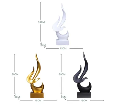 European Style Simple Modern Creative Flame Bird Craft Decoration