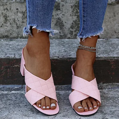 Super High Heel Women's Sandals And Slippers Casual