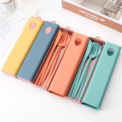 Creative Wheat Knife Fork Spoon Chopsticks Set