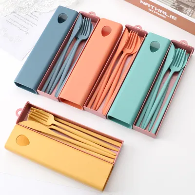 Creative Wheat Knife Fork Spoon Chopsticks Set