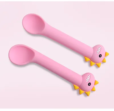 Baby Grid Plate Training Fork and Spoon Set