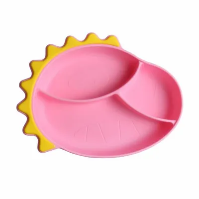 Baby Grid Plate Training Fork and Spoon Set