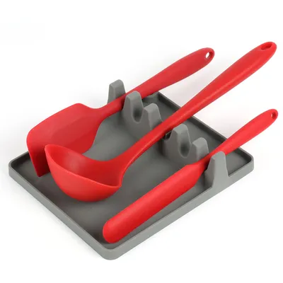 Two-In-One Silicone Spoon Holder, Spoon Holder, Spoon Holder
