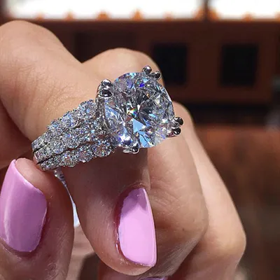 Flash Diamond Round Women's Ring
