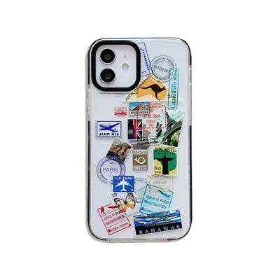 Compatible with Apple, Fashion World Travel Label Phone Cases For iPhone 12