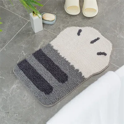 Long Cat's Claw Flocking Home Bathroom Non-slip Mat