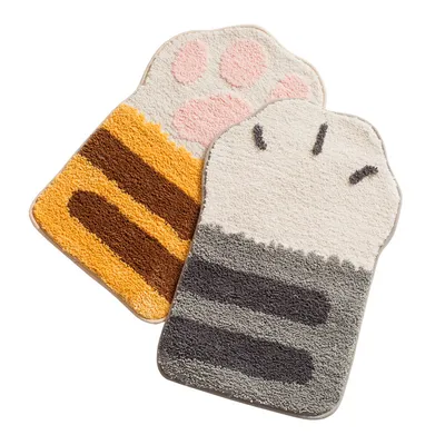 Long Cat's Claw Flocking Home Bathroom Non-slip Mat