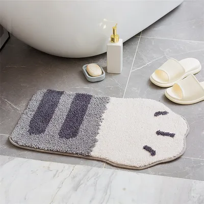 Long Cat's Claw Flocking Home Bathroom Non-slip Mat