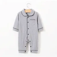 Baby pajamas solid color baby onesies kids clothes