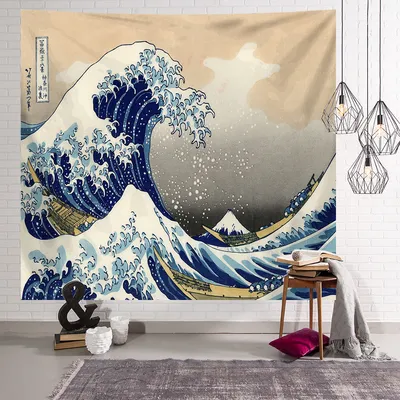 Cloth Set sail Explosion Wave Tapestry Decorative Painting Living Room