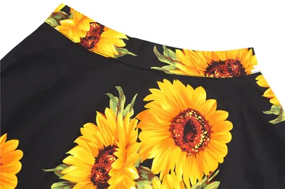 Floral Skirt, Foreign Trade Women's Clothing, Pleated Skirt
