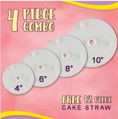 Double-Layer Cake Piling Bracket, Multi-Layer Fixed Gasket, Straw Support Frame