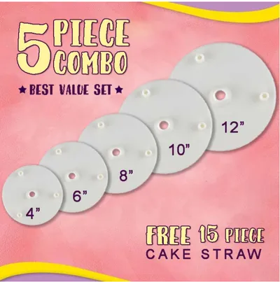 Double-Layer Cake Piling Bracket, Multi-Layer Fixed Gasket, Straw Support Frame