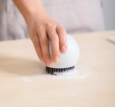 Spherical Standing Pot Brush Does Not Damage The Surface Kitchen Brush Simple Shape Dish Washing Utensil Brush