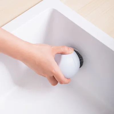 Spherical Standing Pot Brush Does Not Damage The Surface Kitchen Brush Simple Shape Dish Washing Utensil Brush