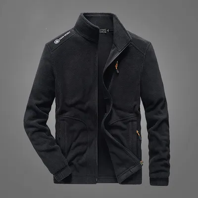 Men's Fleece Outdoor Cardigan Sweater Men's and Women's Polar Fleece Jacket
