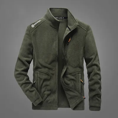 Men's Fleece Outdoor Cardigan Sweater Men's and Women's Polar Fleece Jacket