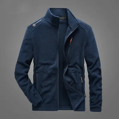 Men's Fleece Outdoor Cardigan Sweater Men's and Women's Polar Fleece Jacket