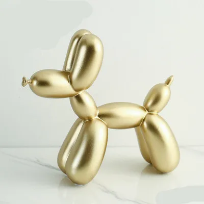 Nordic Light Luxury Living Room Golden Resin Craft Decoration