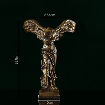 Nordic Light Luxury Living Room Golden Resin Craft Decoration