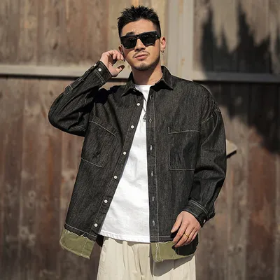 Casual Retro Shirt Casual Men's Jacket