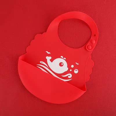 Waterproof Soft Baby Silicone Bibs Cute Cartoon Printed Kids Girl Boy Adjustable Children Bib Baby Lunch Feeding Stuff