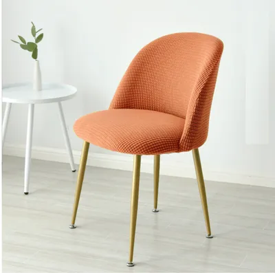 Short Back Round Bottom Seat Covers Wing Back King Curved Dining Chair Covers For kitchen Hotel Home Party Banquet