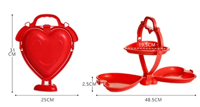 Creative Folding Home Heart-Shaped Candy Tray