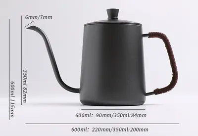 Hand-Made Coffee Pot Set, Household Drip-Type Filter Cup, Glass Sharing Pot, Coffee Filter, Narrow-Necked Pot Combination