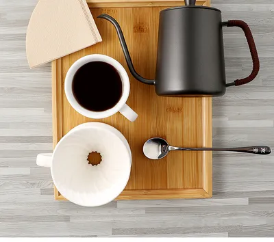 Hand-Made Coffee Pot Set, Household Drip-Type Filter Cup, Glass Sharing Pot, Coffee Filter, Narrow-Necked Pot Combination