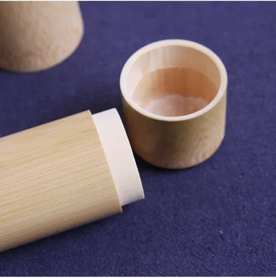 Natural bamboo Tea Canister