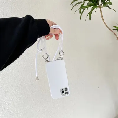 Back Cover For 11 12 Pro Max, With Lanyard Chain, Acrylic, For  XR XS Max 7 8 Plus X