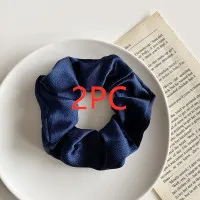 Simple satin retro large intestine loop hair rope