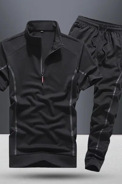 Short Sleeved Set Men's Summer Sportswear Two-piece Set