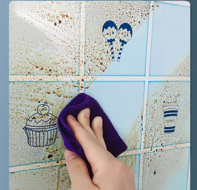 Cartoon Self-adhesive Wallpaper Kitchen High Temperature Resistant, Easy To Scrub, Oil Proof Stickers, Non-fading, Refurbished Decorative Wallpaper Stickers Thick